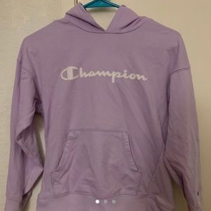 purple champion hoodie 💜